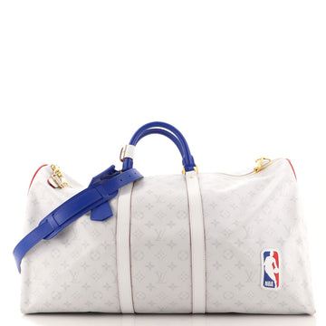 Louis Vuitton LV x NBA Basketball Keepall Bandouliere Bag Monogram Antarctica Canvas 55