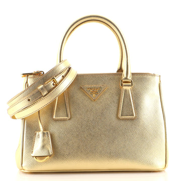 Prada Galleria Double Zip Tote Saffiano Leather Small