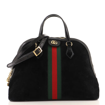 Gucci Ophidia Dome Top Handle Bag Suede Medium