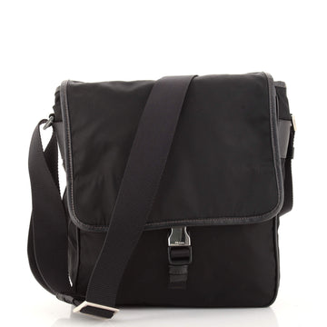 Prada Buckle Messenger Bag Tessuto Small