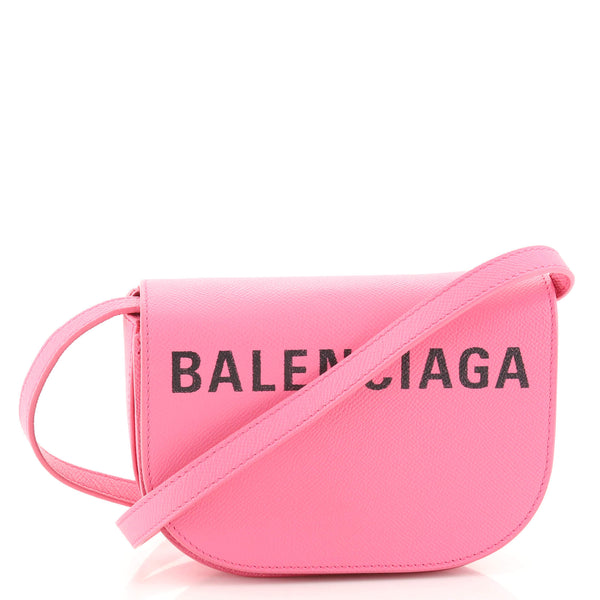 Pink Balenciaga Ville Xs Balenciaga Logo Ville Day Bag Leather XS