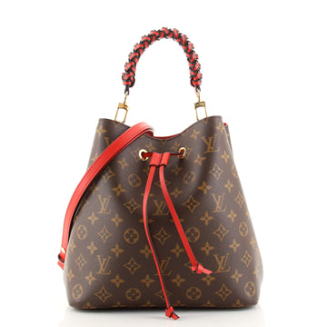 Louis Vuitton Braided Handle NeoNoe Handbag Monogram Canvas MM