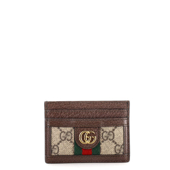 Gucci Ophidia Card Holder GG Coated Canvas