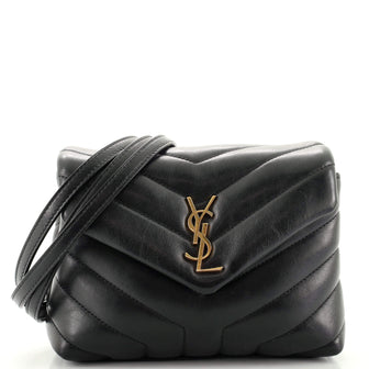 Saint Laurent LouLou Shoulder Bag Matelasse Chevron Leather Toy