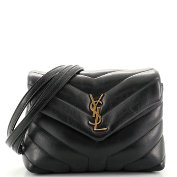 Saint Laurent LouLou Shoulder Bag Matelasse Chevron Leather Toy