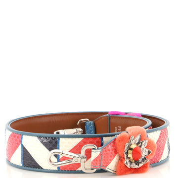 Fendi Strap You Shoulder Strap Python and Leather