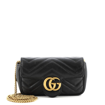 Gucci GG Marmont Flap Bag Matelasse Leather Super Mini
