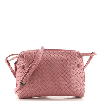Bottega Veneta Nodini Crossbody Bag Intrecciato Nappa Small Pink 1564302