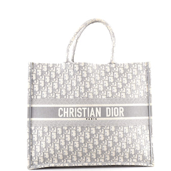 Christian Dior Book Tote Oblique Canvas Large