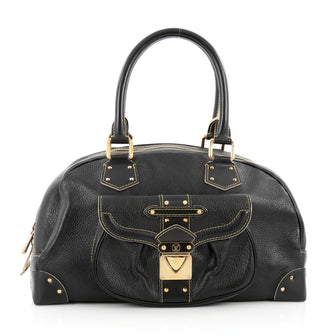 Louis Vuitton Suhali Le Superbe Handbag Leather black