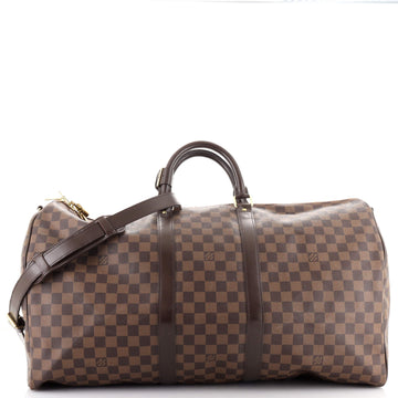 Louis Vuitton Keepall Bandouliere Bag Damier 55