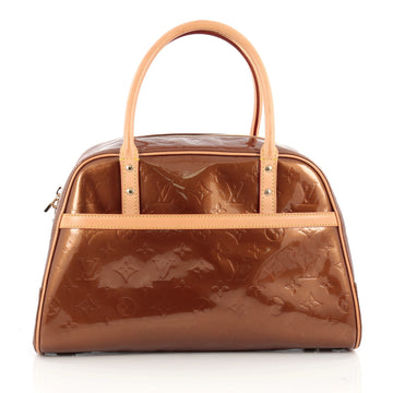 Louis Vuitton Tompkins Square Satchel Monogram Vernis brown