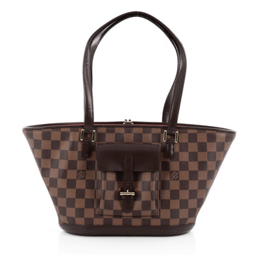 Louis Vuitton Manosque Handbag Damier PM brown