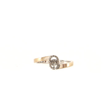 Gucci GG Running Ring 18K White Gold with Diamonds 7mm