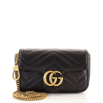 Gucci GG Marmont Flap Bag Matelasse Leather Super Mini