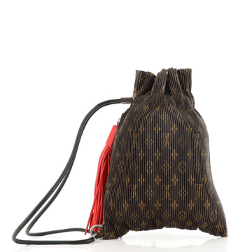 Louis Vuitton Explorer Shoulder Bag Pleated Monogram Canvas PM