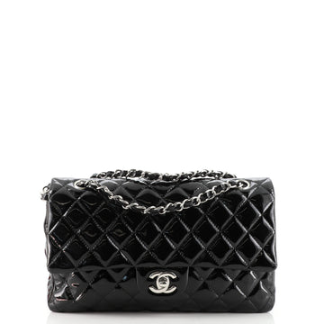 Chanel Classic Double Flap Bag Quilted Patent Medium
