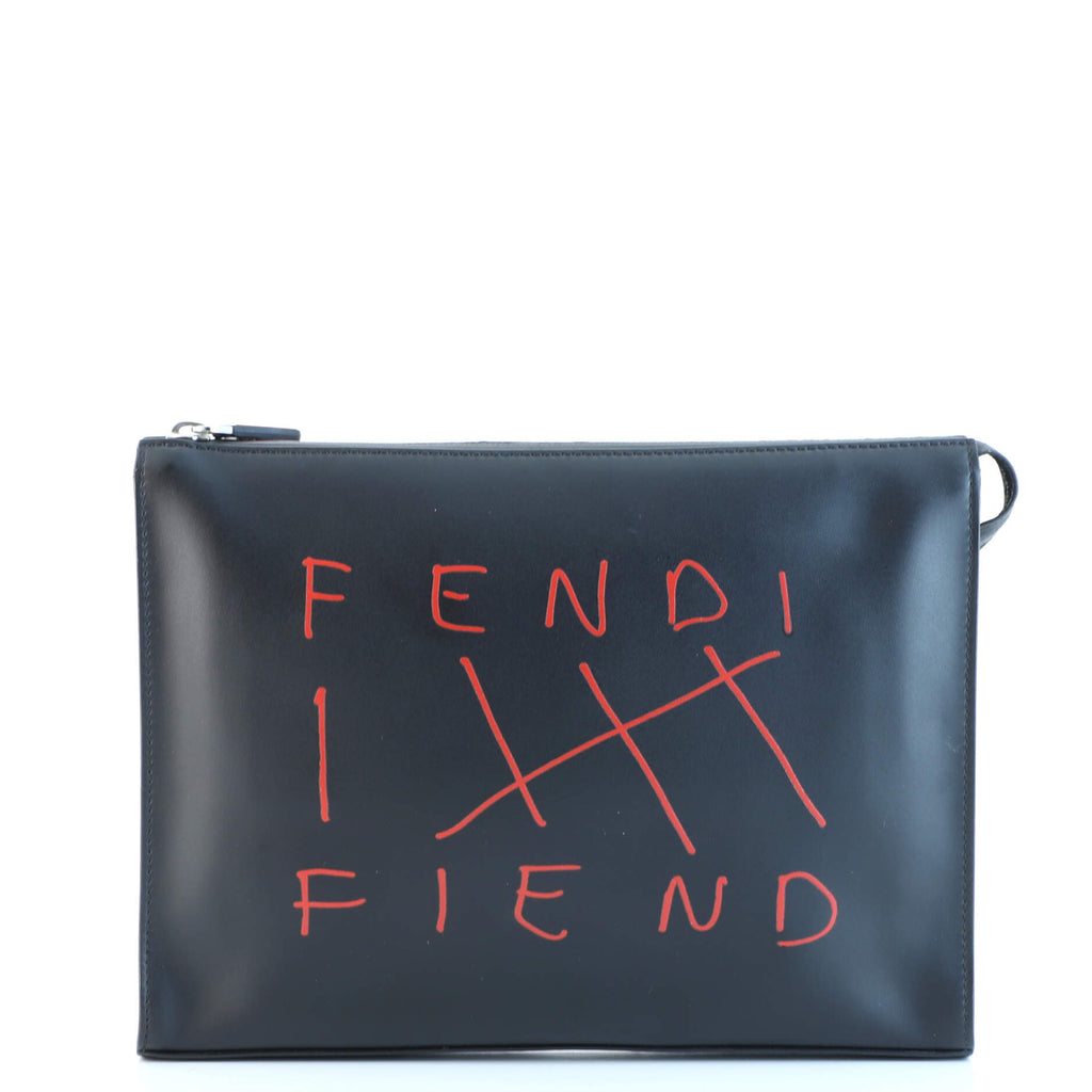 Fendi Fiend Pouch Printed Leather 156555