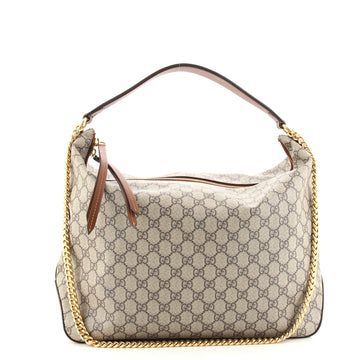 Gucci Chain Hobo GG Coated Canvas Large