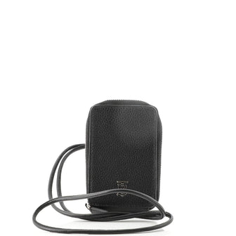 Burberry Lanyard Card Case Grainy Leather