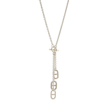 Hermes Chaine d'Ancre Parade Lariat Necklace Sterling Silver