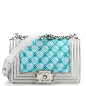 Chanel Boy Flap Bag Quilted Holographic PVC Small