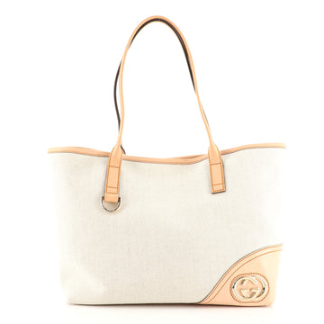 Gucci New Britt Tote Canvas Medium
