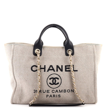 Chanel Deauville NM Tote Mixed Fibers Medium