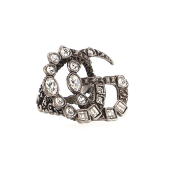Gucci GG Ring Metal with Crystals