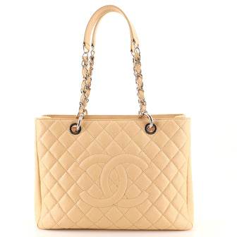 Chanel Grand Shopping Tote Quilted Caviar