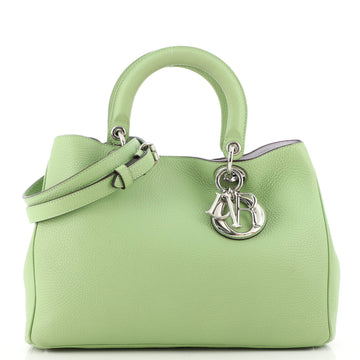 Christian Dior Diorissimo Tote Pebbled Leather Medium