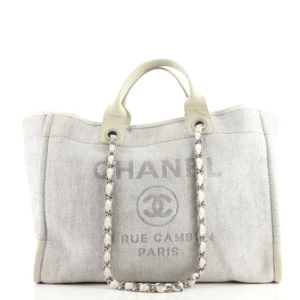 Chanel Deauville Tote Canvas Medium