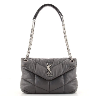 Saint Laurent LouLou Puffer Shoulder Bag Quilted Leather Small