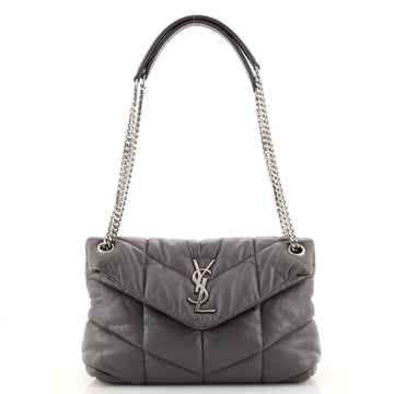 Saint Laurent LouLou Puffer Shoulder Bag Quilted Leather Small
