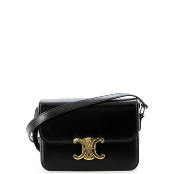 Celine Triomphe Shoulder Bag Smooth Calfskin Teen