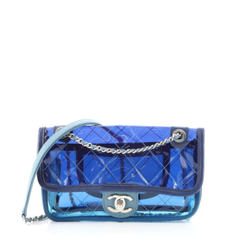 Chanel Coco Splash Flap Bag Quilted PVC With Lambskin Small
