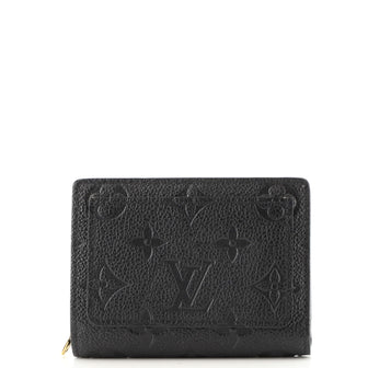 Louis Vuitton Clea Wallet Monogram Empreinte Leather Black 2103961