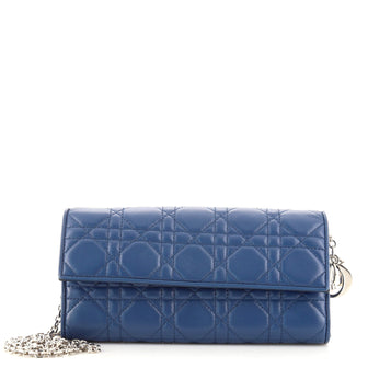 Christian Dior Lady Dior Croisiere Chain Wallet Cannage Quilt Lambskin