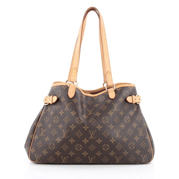 Louis Vuitton Batignolles Handbag Monogram Canvas Horizontal brown