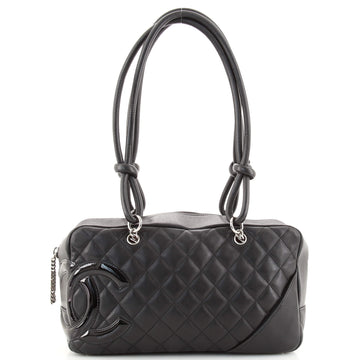 Chanel Cambon Bowler Bag Quilted Leather Medium