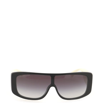 Chanel CC Pilot Shield Sunglasses Quilted Acetate