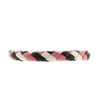 Prada Bracelet Woven Saffiano Leather and Metal