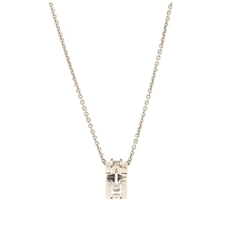 Bvlgari Parentesi Pendant Necklace 18K White Gold