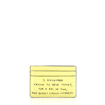 Loewe Words Card Holder Printed Leather