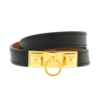 Hermes Rivale Double Tour Bracelet Leather