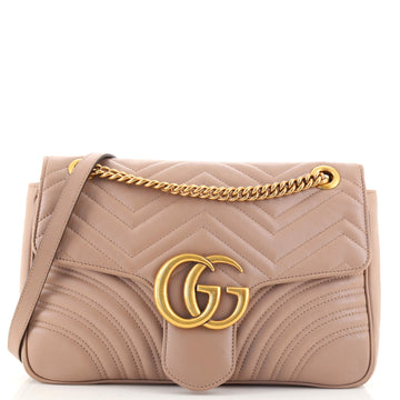 Gucci GG Marmont Flap Bag Matelasse Leather Medium