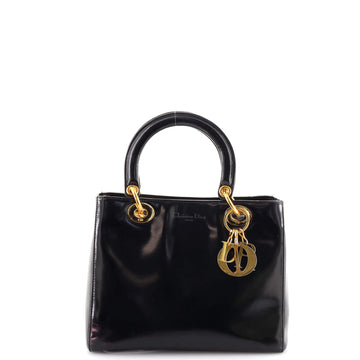 Christian Dior Vintage Lady Dior Bag Patent Medium