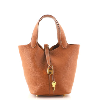 Hermes Picotin Lock Bag Clemence PM