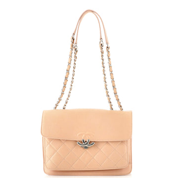 Chanel CC Box Flap Bag Quilted Calfskin Small