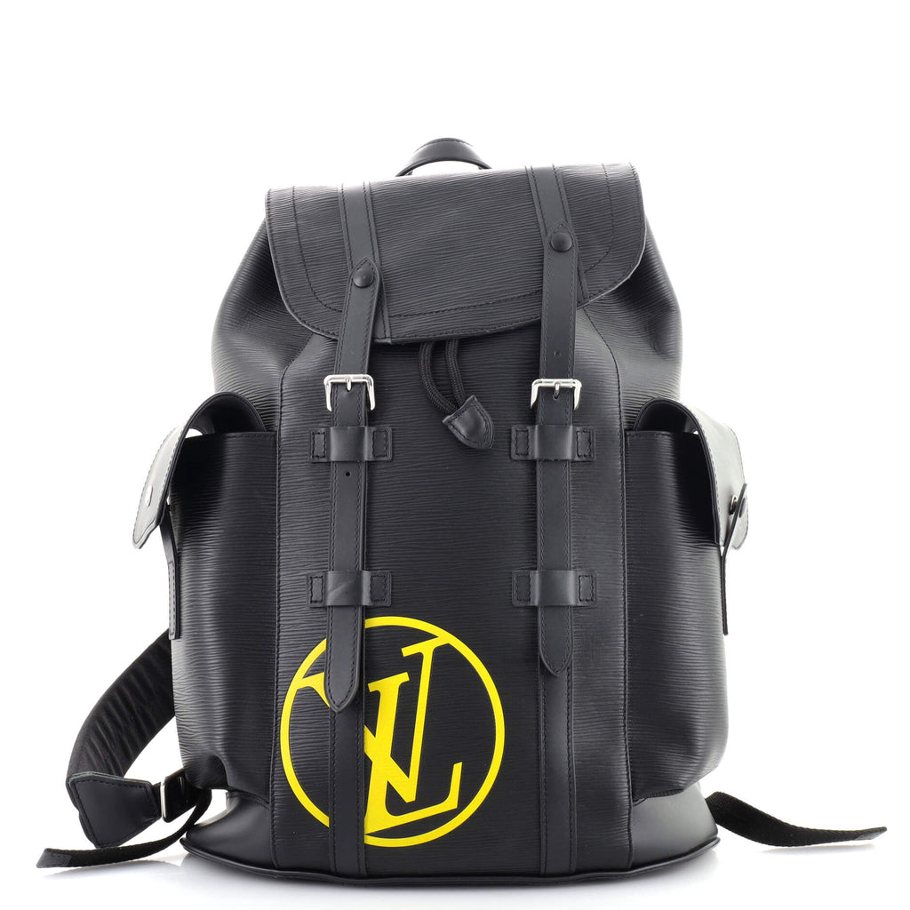 louis vuitton backpack christopher epi Louis Vuitton Christopher Backpack Epi Leather PM Black 1569081